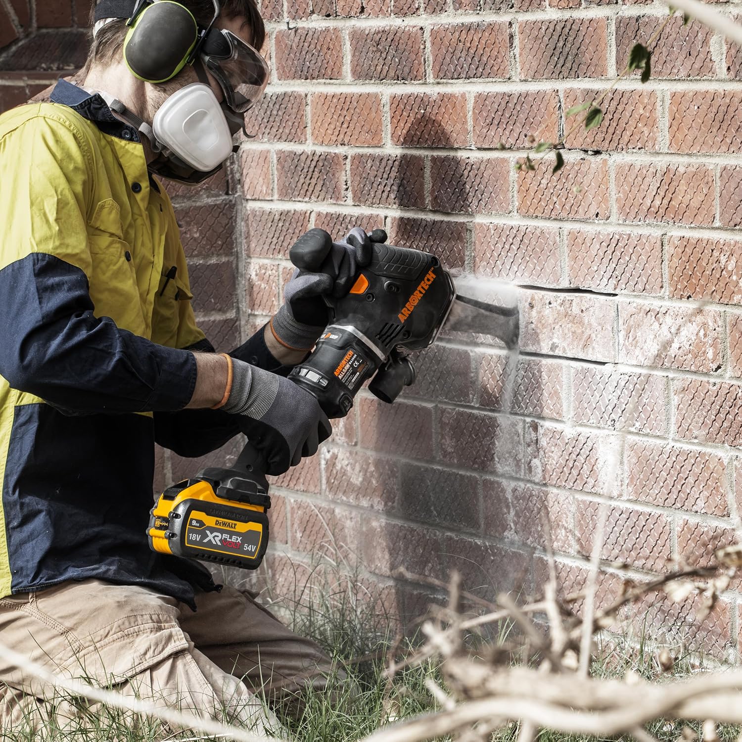 ARBORTECH ALLSAW BA200X Cordless Kit Masonry & Brick Restoration Tool 60V powered by DeWalt®