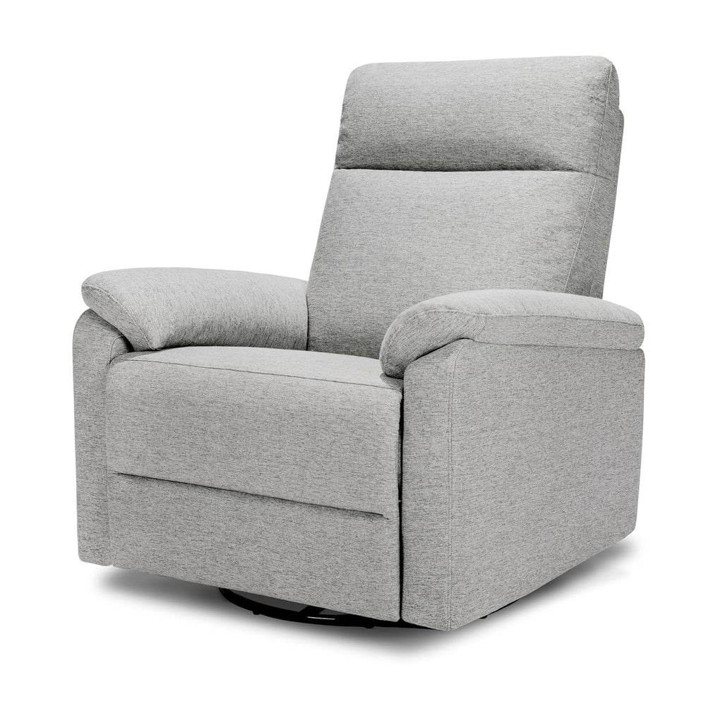 Suzy Glider Recliner Nursery Chair - Glider Rocking Chair for Nursery and Living Room - GREENGUARD Gold, FSC & Certi-PUR US Certified - 360° Swivel Rocker Recliner Chair (Frost Grey)