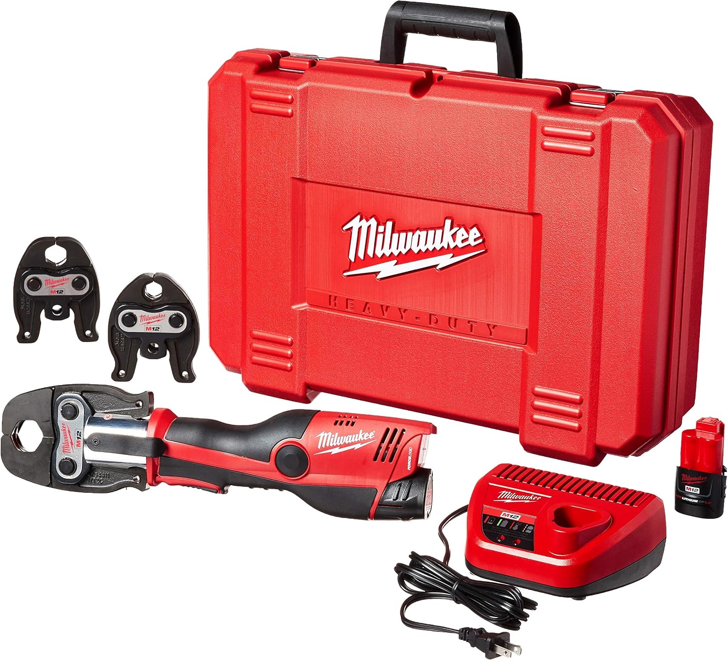 Milwaukee 2473-22 M12 Force Logic Press tool 1/2' - 1' Kit