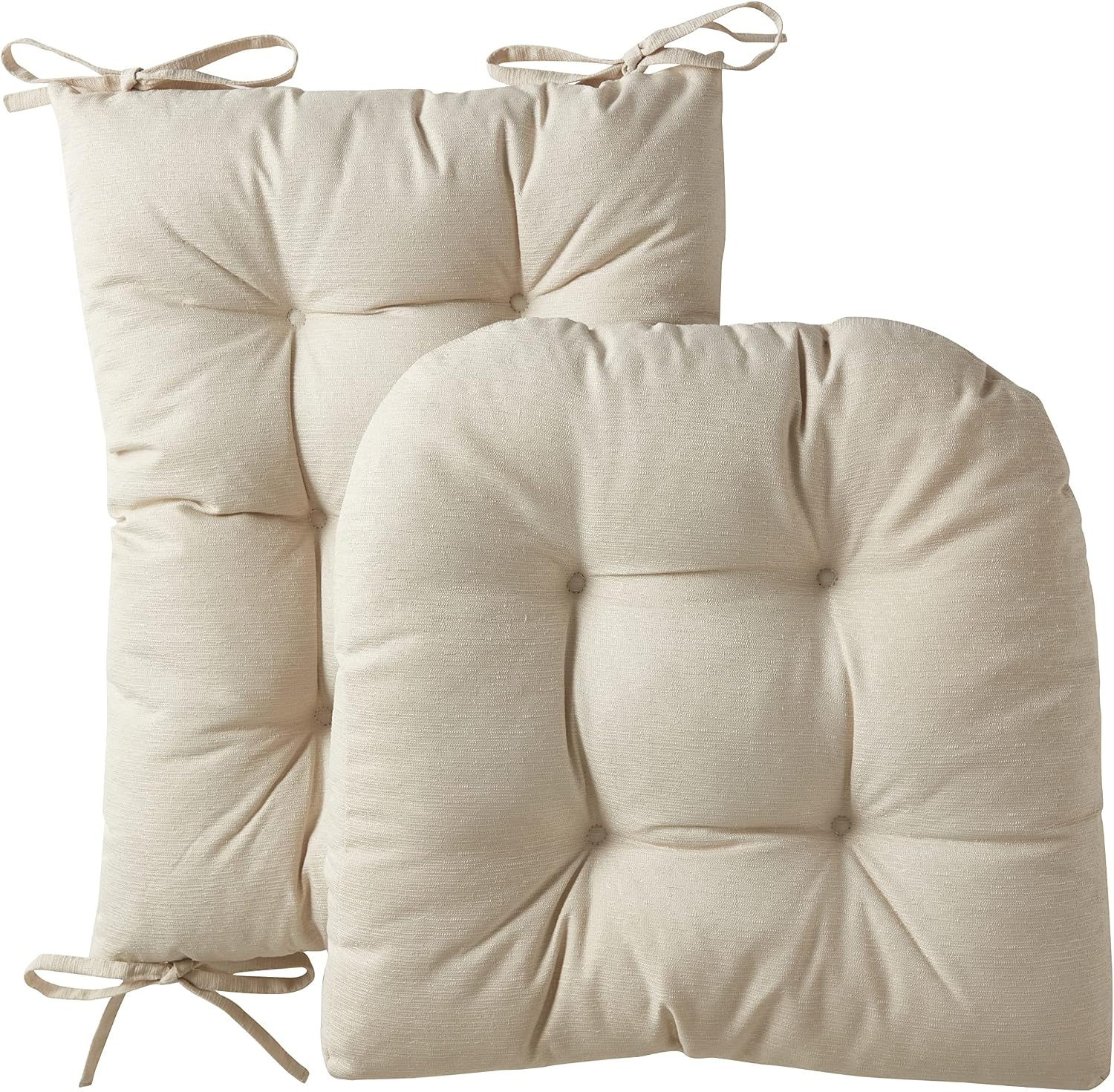 Rocking Chair Cushion Premium Pads Non Skid Slip Backed Set of Upper and Lower with Ties (Pack of 5)