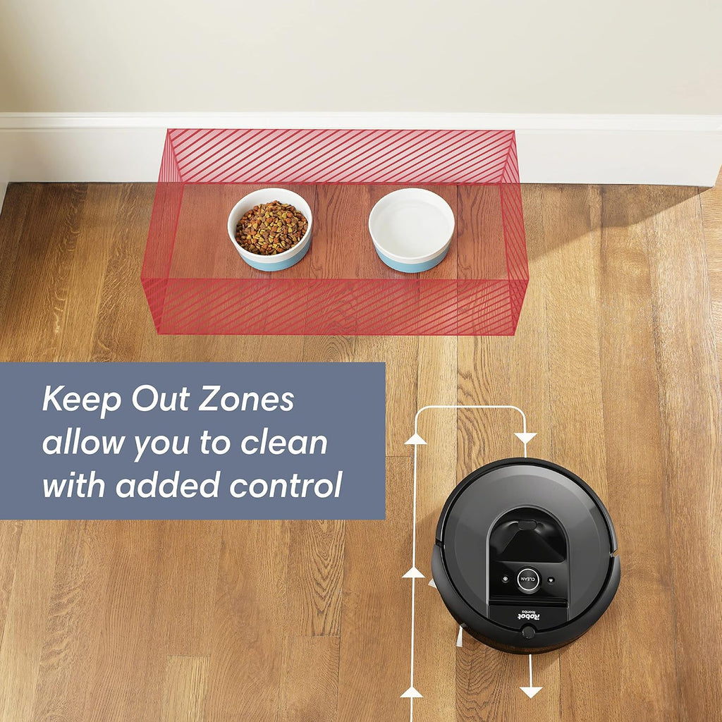 iRobot Roomba i7+ (7550) Robot Vacuum with Automatic Dirt Disposal- Empties Itself, Wi-Fi Connected, Smart Mapping, Works with Alexa, Ideal for Pet Hair, Carpets, Hard Floors