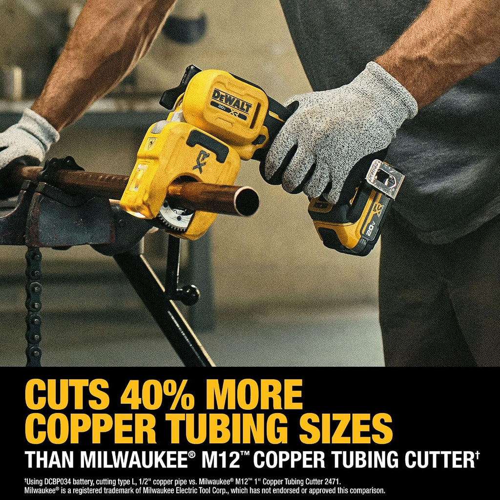 DEWALT 20V MAX XR 1-1/4 in. Copper Tubing Cutter Kit (DCE154E1)