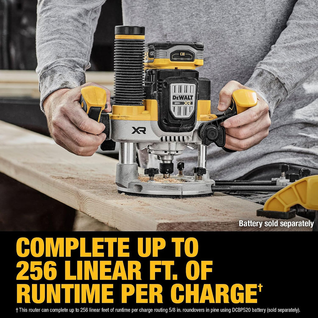 DEWALT 20V MAX XR 2-1/4 Peak HP Plunge Router (Tool Only) (DCW620B)