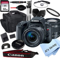 Canon EOS Rebel SL2 DSLR Camera with 18-55mm f/3.5-5.6 STM Zoom Lens + 32GB Card, Tripod, Case, and More (18pc Bundle) (Renewed)