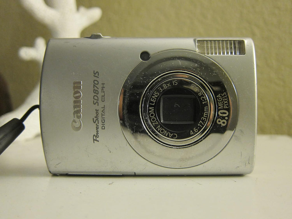 Canon PowerShot SD870IS 8MP Digital Camera with 3.8x Wide Angle Optical Image Stabilized Zoom (Black)