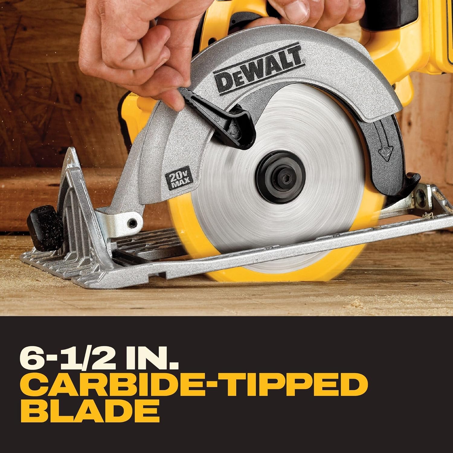 DEWALT 20V MAX 6-1/2-Inch Circular Saw Kit, with 5.0-Ah Battery and Charger (DCS391P1)