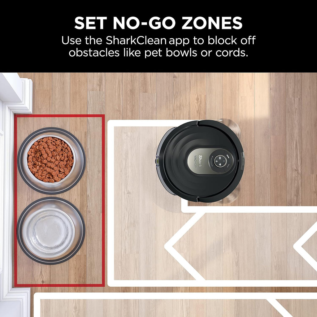 Shark AI Robot Vacuum & Mop, with Home Mapping, Perfect for Pets, Wifi, Works with Alexa, Black/Gold (AV2001WD)