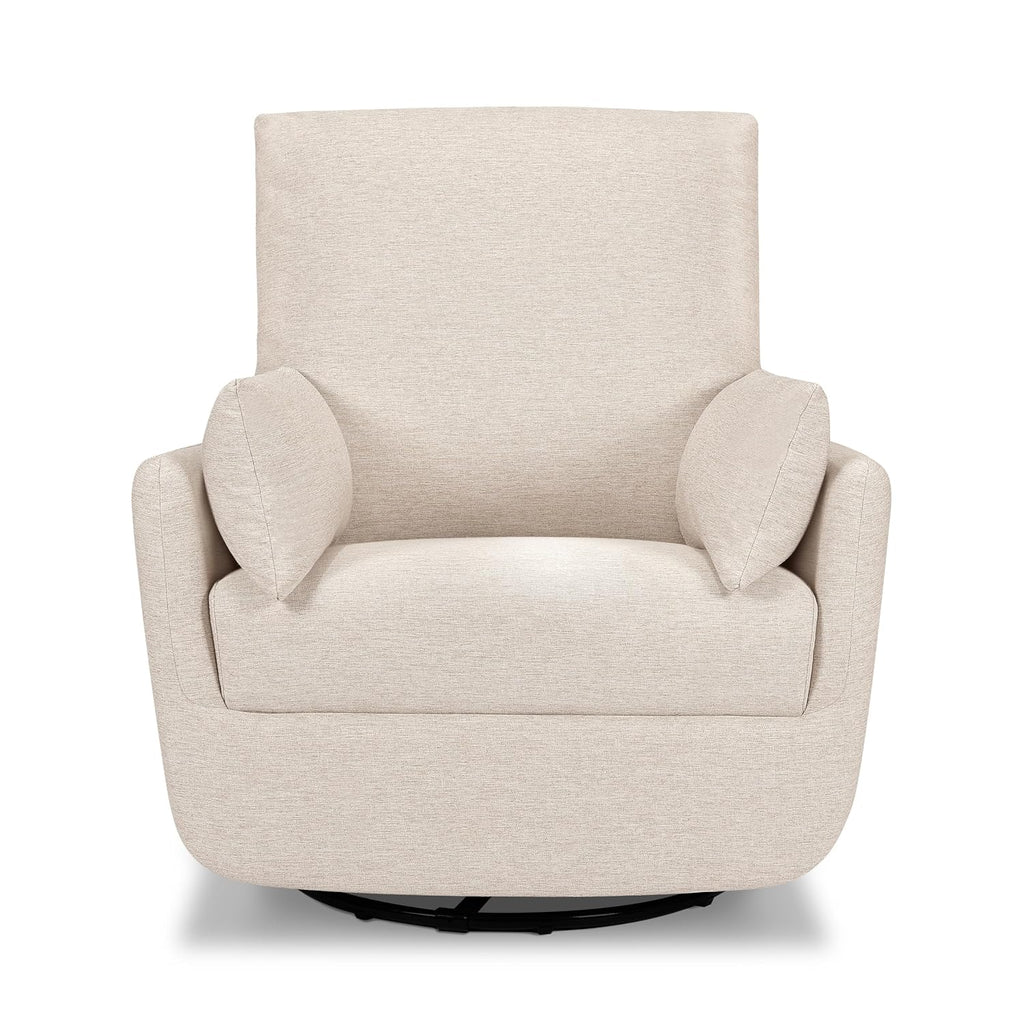 Davinci Juno Swivel Glider in Beach, Greenguard Gold & CertiPUR-US Certified