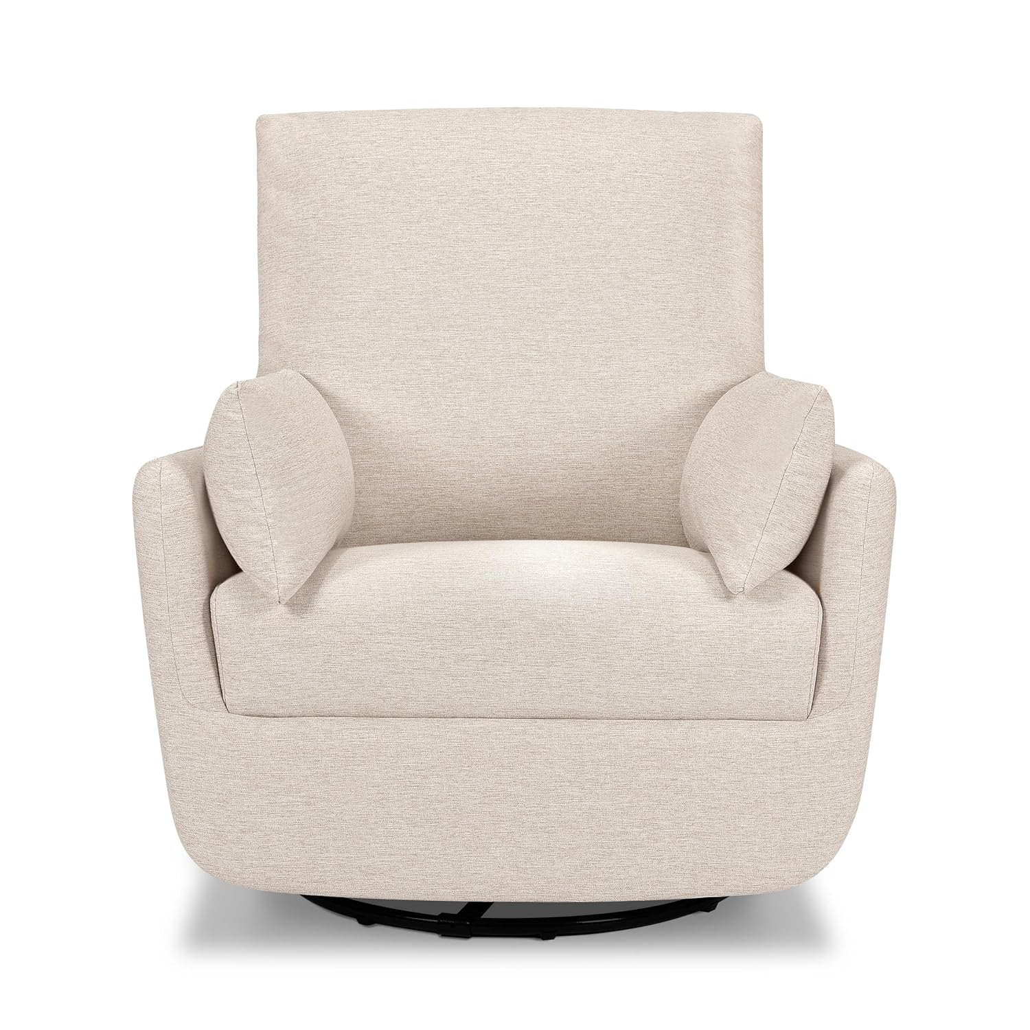 Davinci Juno Swivel Glider in Beach, Greenguard Gold & CertiPUR-US Certified
