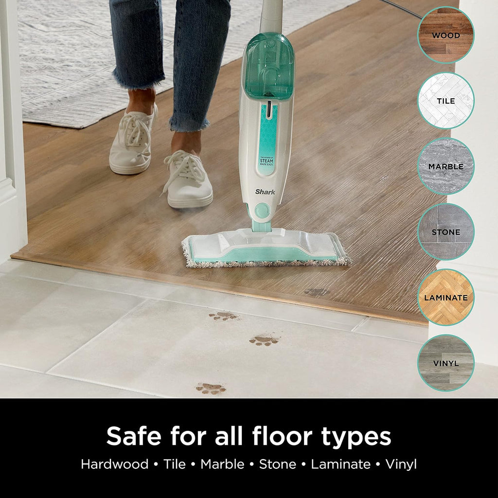 Shark Matrix Plus 2in1 Robot Vacuum & Mop with Sonic Mopping S1000 Steam Mop with 2 Dirt Grip Padsfor Hard Floors