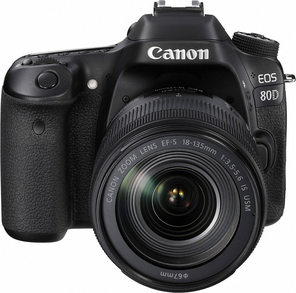 Canon Digital SLR Camera Body [EOS 80D] and EF-S 18-135mm f/3.5-5.6 Image Stabilization USM Lens with 24.2 Megapixel (APS-C) CMOS Sensor and Dual Pixel CMOS AF (Black)