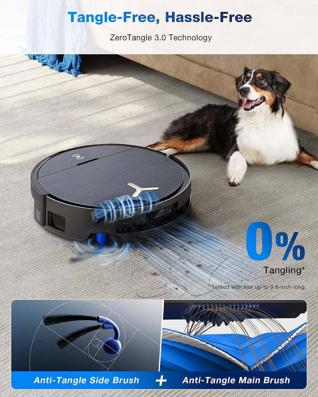ECOVACS DEEBOT X9 PRO Omni Robot Vacuum and Mop, 16,600Pa Suction, OZMO Roller Self-Washing Mop, ZeroTangle 3.0, Triple Lift System, AI Navigation, Hands-Free Station