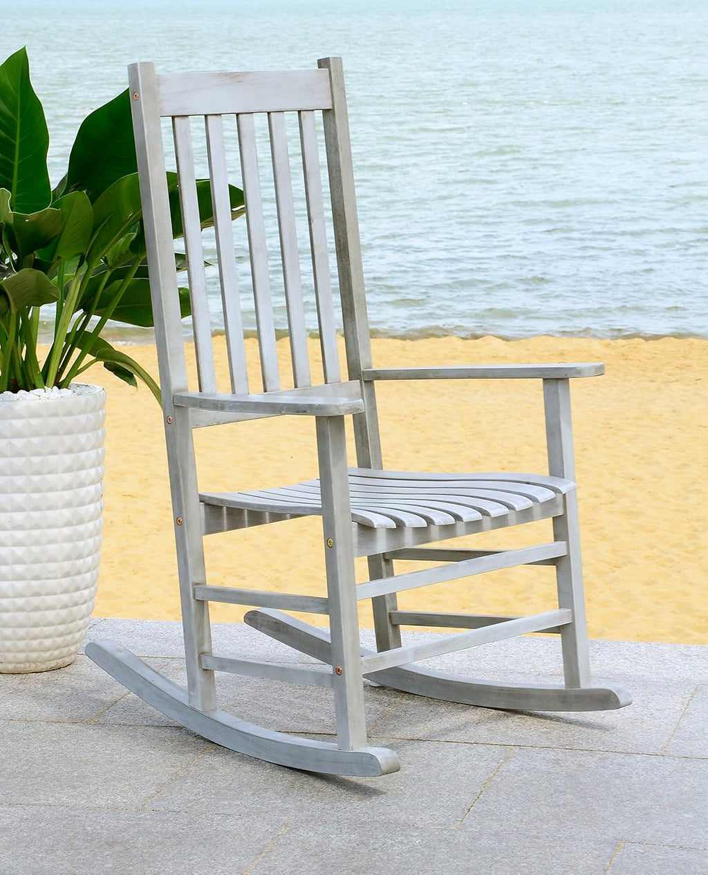 SAFAVIEH Outdoor Living Collection Shasta Rocking Chair