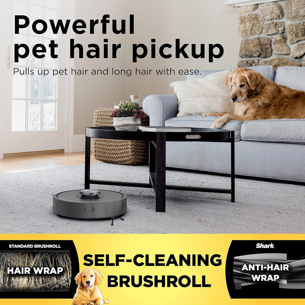 Shark R-RV2310AE Matrix Self Empty Robot Vacuum for Carpets & Hardfloors with 45-Day Capacity Self-Cleaning Bagless Base - Certified Refurbished
