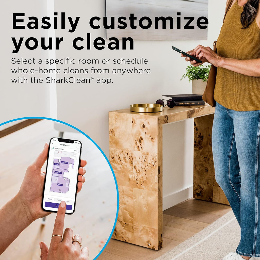 Shark R-RV2310AE Matrix Self Empty Robot Vacuum for Carpets & Hardfloors with 45-Day Capacity Self-Cleaning Bagless Base - Certified Refurbished