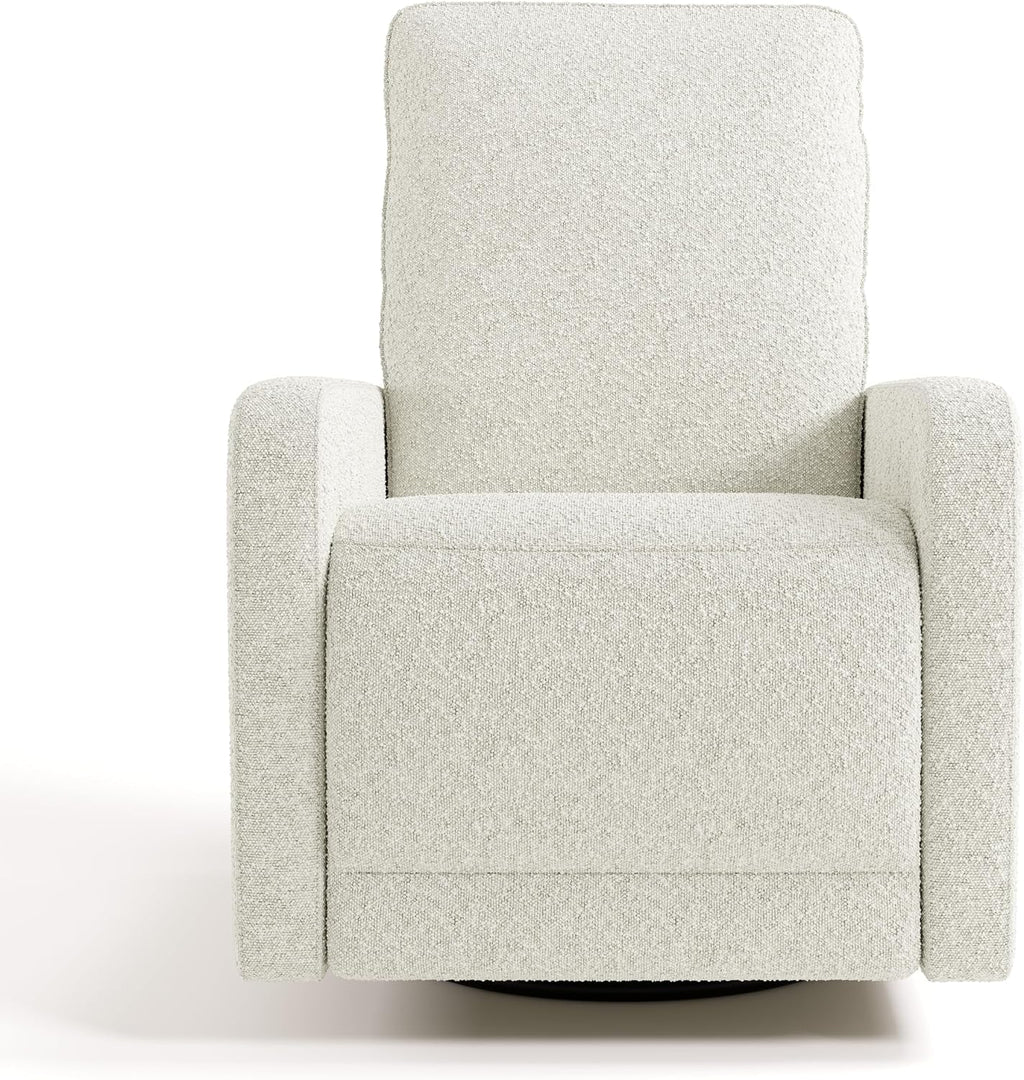 Storkcraft Kyoto Deluxe Power Recliner Swivel Glider (Ivory Boucle) – Premium Electronic Power Recliner for Nursery, Includes Dual-USB Charging Port with USB-A & USB-C, Glider Rocking Chair