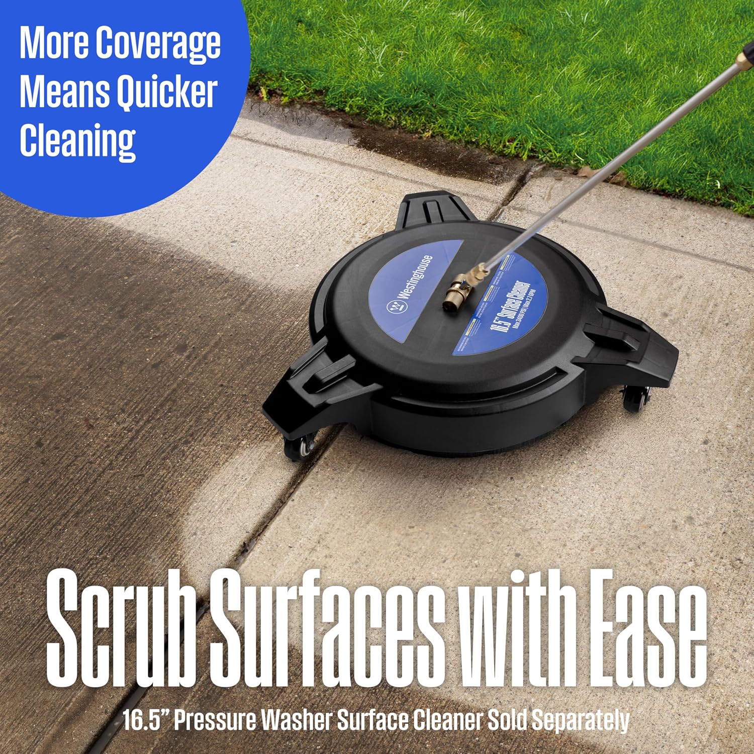 Westinghouse WPX3000 Gas Pressure Washer, 3000 PSI and 2.3 GPM, Spray Gun and Wand, 4 Nozzle Set, for Cars/Fences/Driveways/Homes/Patios/Furniture