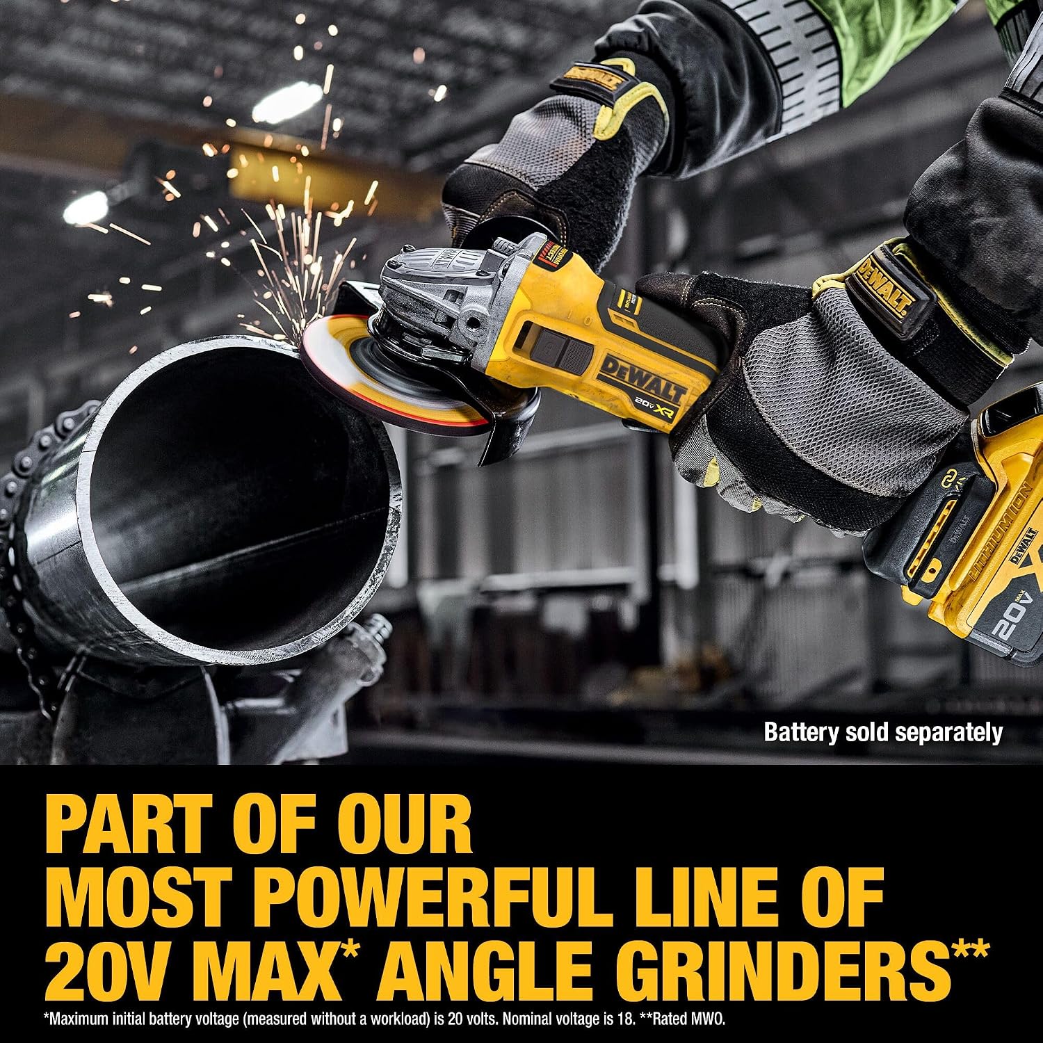 DEWALT 20V MAX XR Brushless Cordless 4-1/2 in. - 5 in. Variable Speed Slide Switch Grinder (Tool Only) (DCG411VSB)