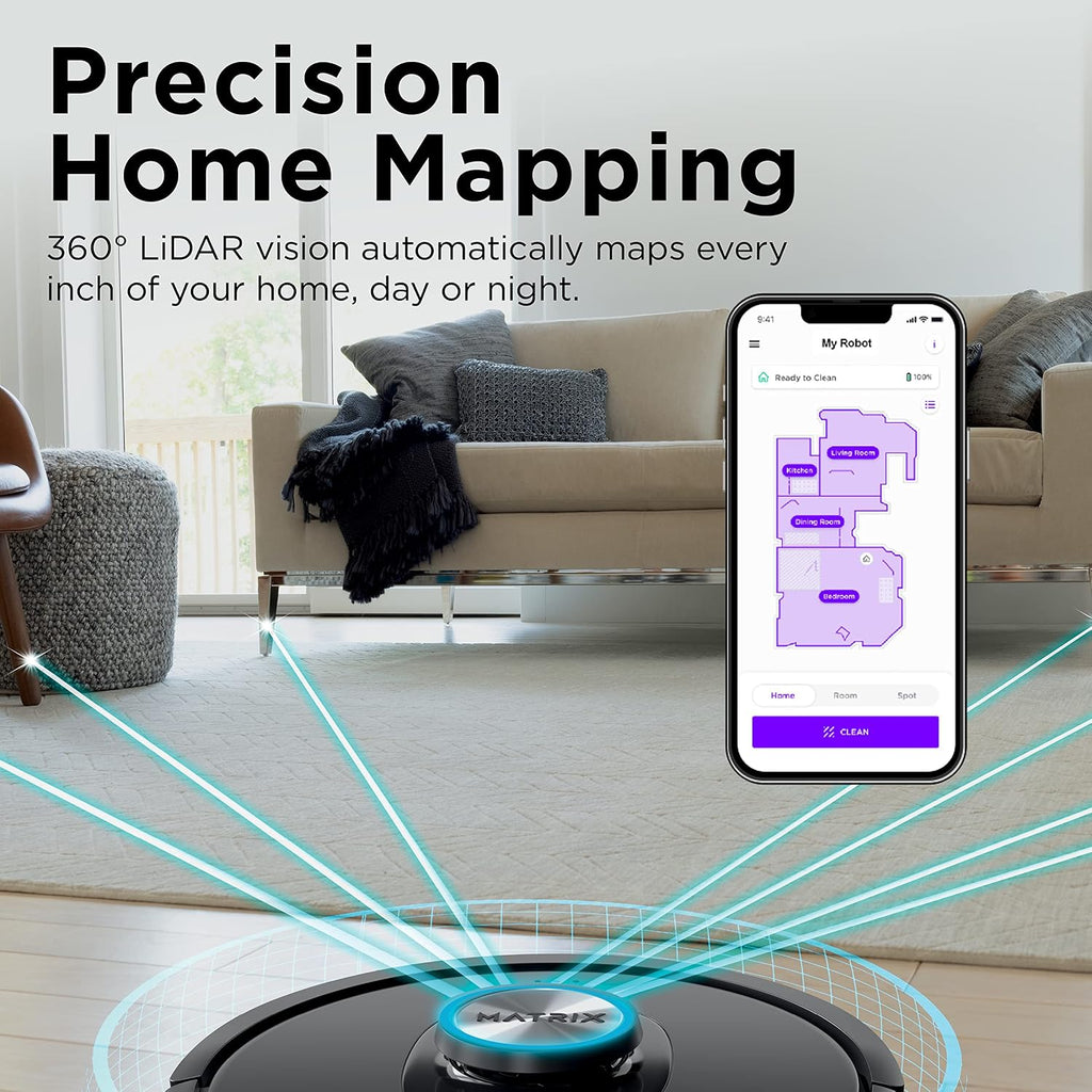 Shark R-RV2310AE Matrix Self Empty Robot Vacuum for Carpets & Hardfloors with 45-Day Capacity Self-Cleaning Bagless Base - Certified Refurbished