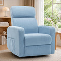 Korser Power Swivel Recliner Chairs for Adults, Electric Glider Rocking Chair Nursery, Glider Recliner Nursery Chair with Classified Side Pocket, Nursery Rocking Chairs with USB and Type-C Ports