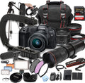 Canon EOS R8 Camera Bundle with 24-50mm + 420-800mm Super Telephoto Lens +128GB Extreme Speed Card, U-Grip, Microphone, LED Video Light, Spare Battery, Filter Kit, More (Extreme Pro-Bundle) (Renewed)