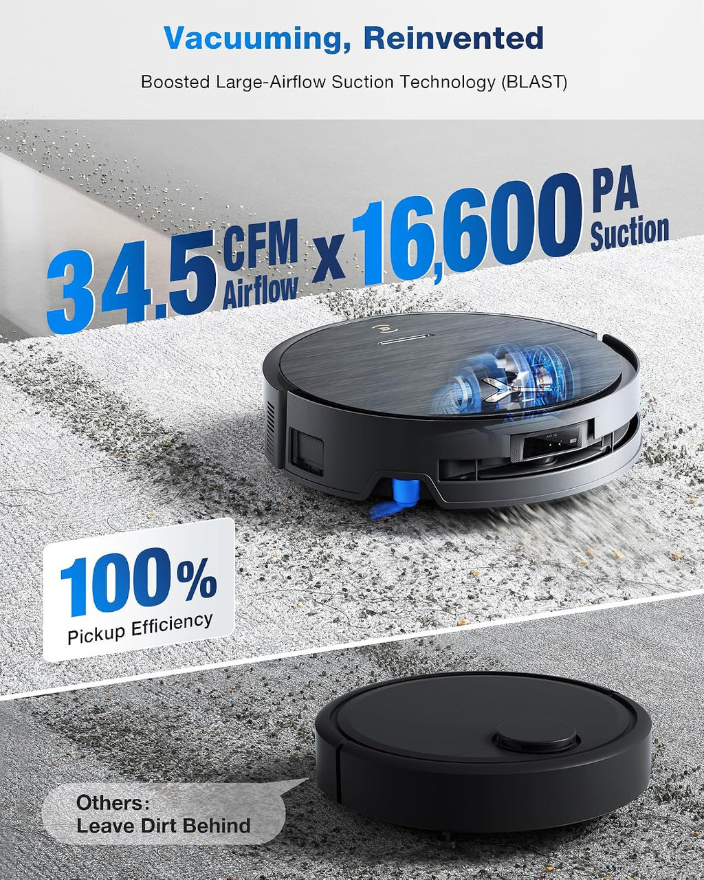ECOVACS DEEBOT X9 PRO Omni Robot Vacuum and Mop, 16,600Pa Suction, OZMO Roller Self-Washing Mop, ZeroTangle 3.0, Triple Lift System, AI Navigation, Hands-Free Station