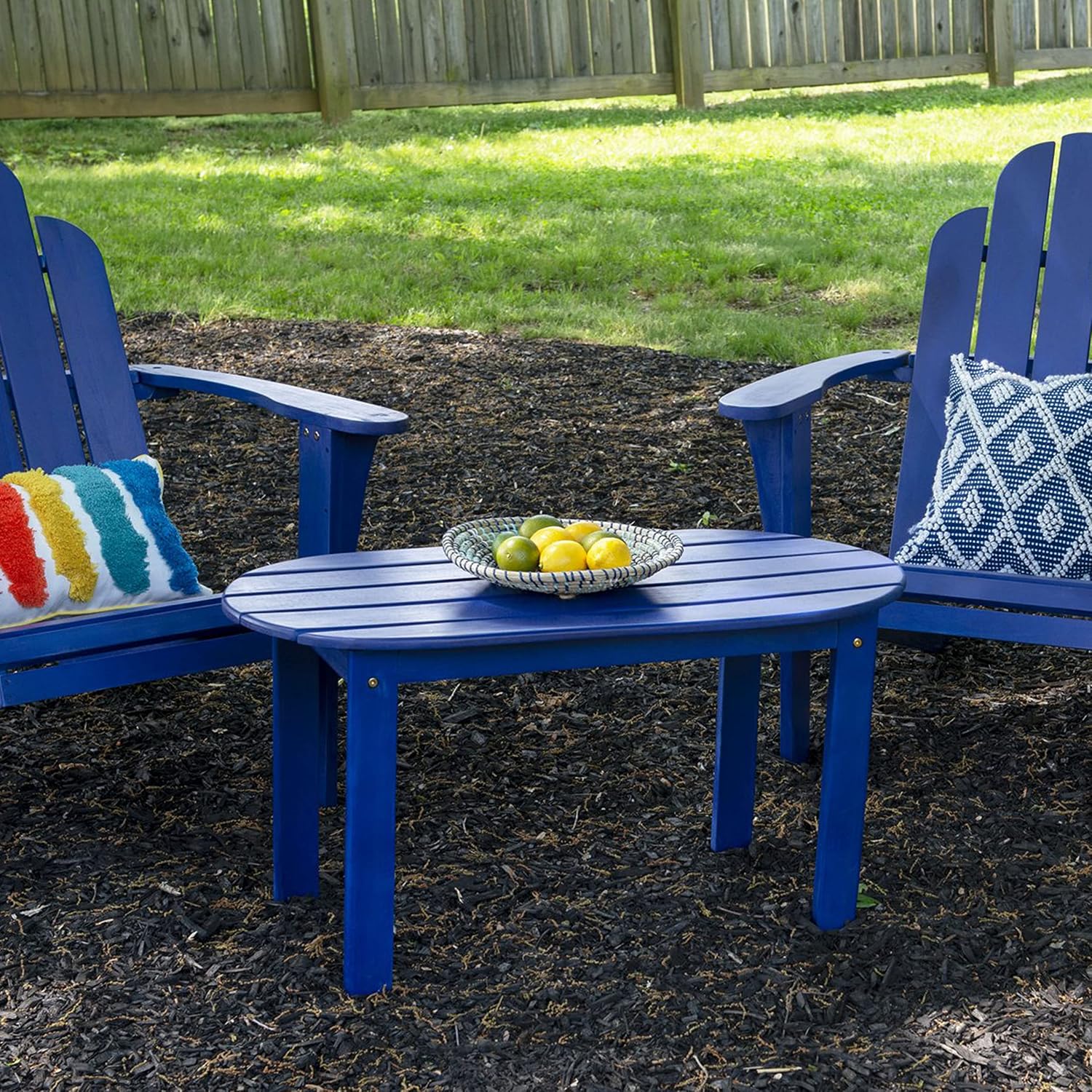 Linon Jayde Outdoor Blue Adirondack Coffee Table