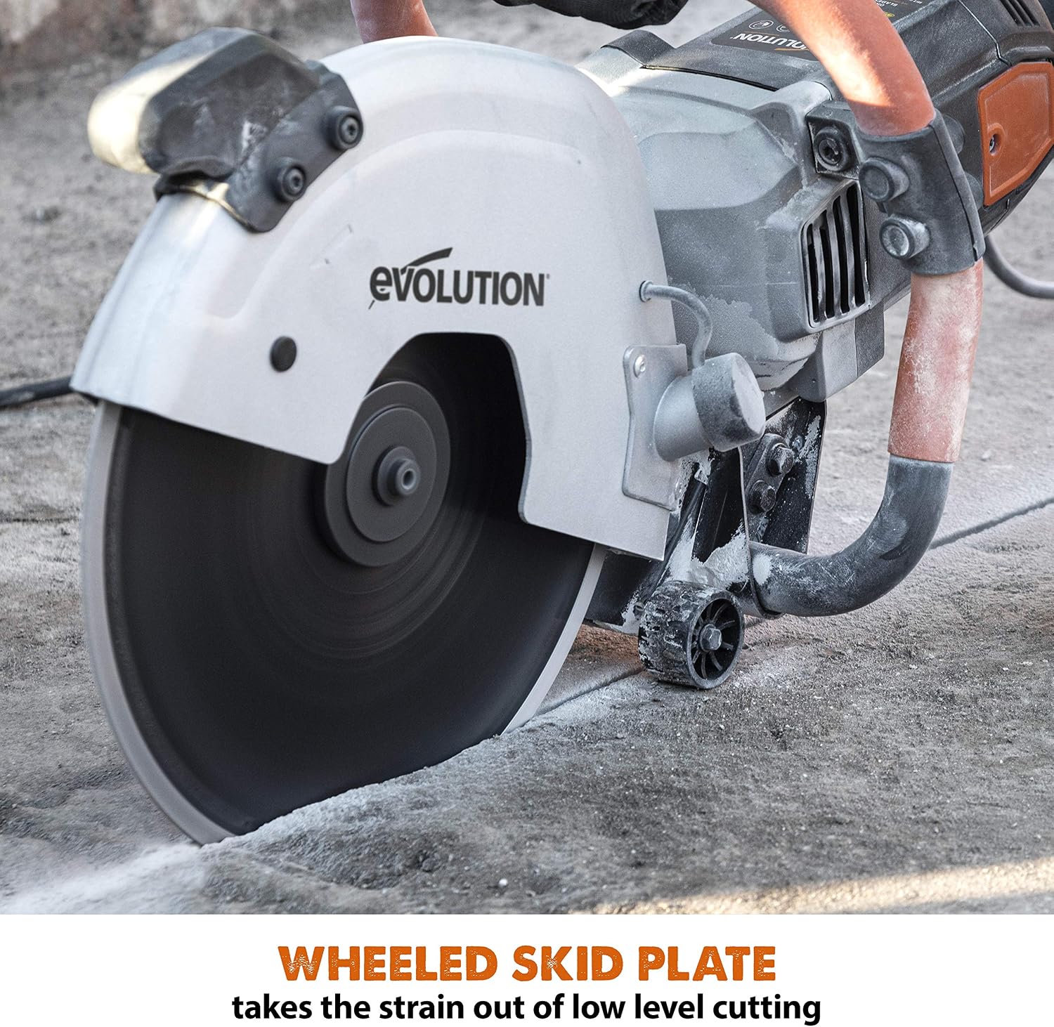 Evolution Power Tools R300DCT 12 inch Concrete Saw (Aka Circular Saw, Angle Grinder, Chop / Cut Off Saw, Demo Saw, Disc / Power Cutter) Electric Motor, No Gas - 4-1/2' Cut - Incl Diamond Masonry Blade