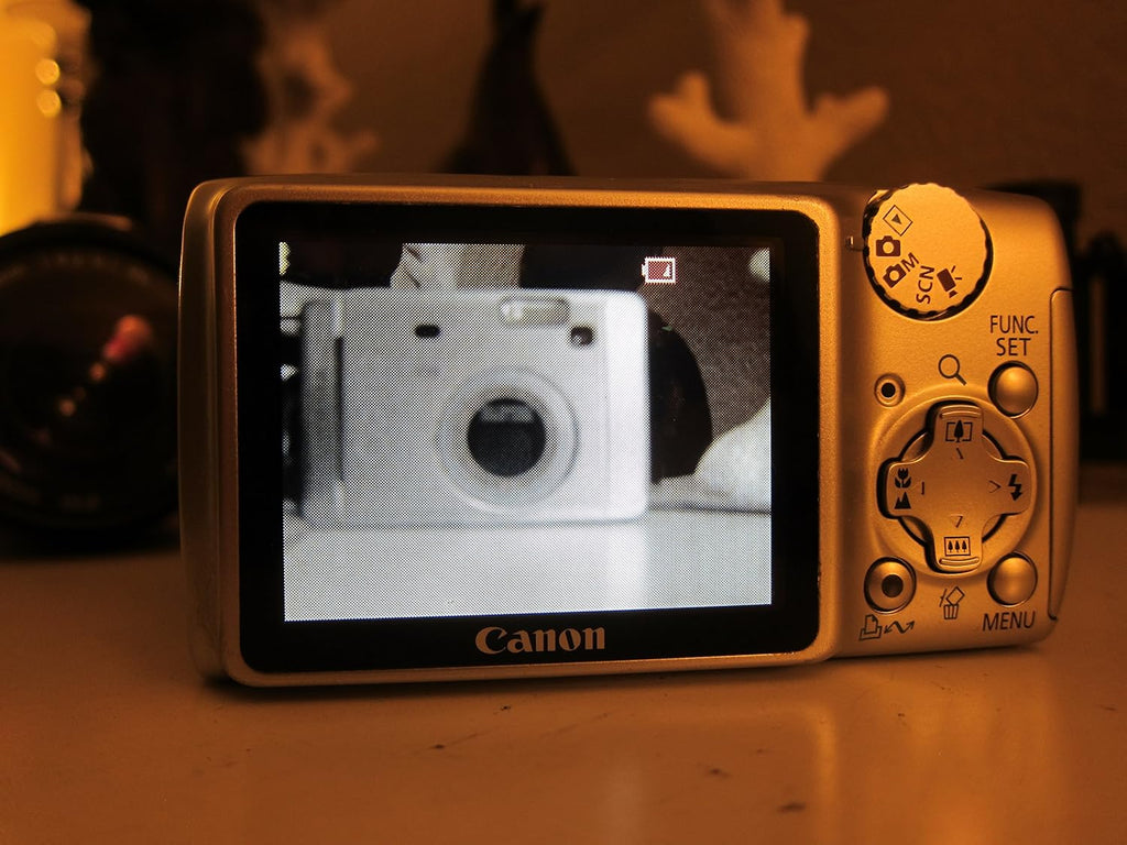 Canon PowerShot A470 7.1 MP Digital Camera with 3.4x Optical Zoom (Red)