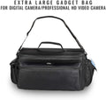Ultimaxx Professional Well-Padded Extra-Large Water-Resistant Gadget Bag with 80' Tripod Compatible With SONY FDR-AX1, HDR-FX1000, HVR-Z1U, HVR-Z5U, HVR-Z7U, HVR-V1U, HVR-S270U, And More.