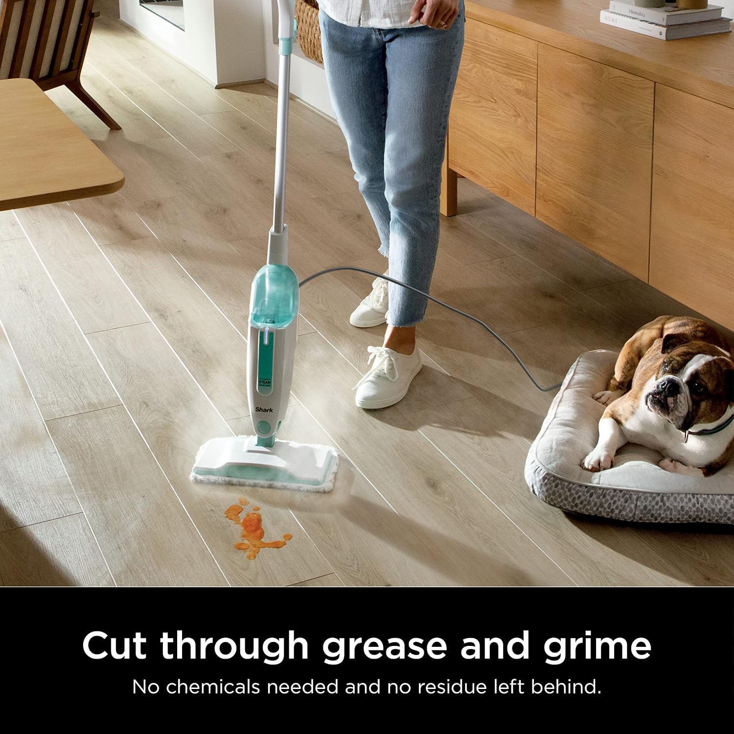 Shark Matrix Plus 2in1 Robot Vacuum & Mop with Sonic Mopping S1000 Steam Mop with 2 Dirt Grip Padsfor Hard Floors