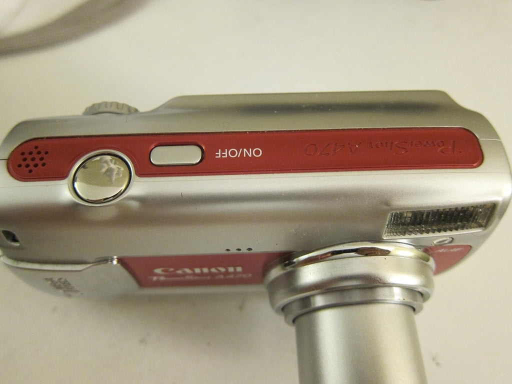 Canon PowerShot A470 7.1 MP Digital Camera with 3.4x Optical Zoom (Red)
