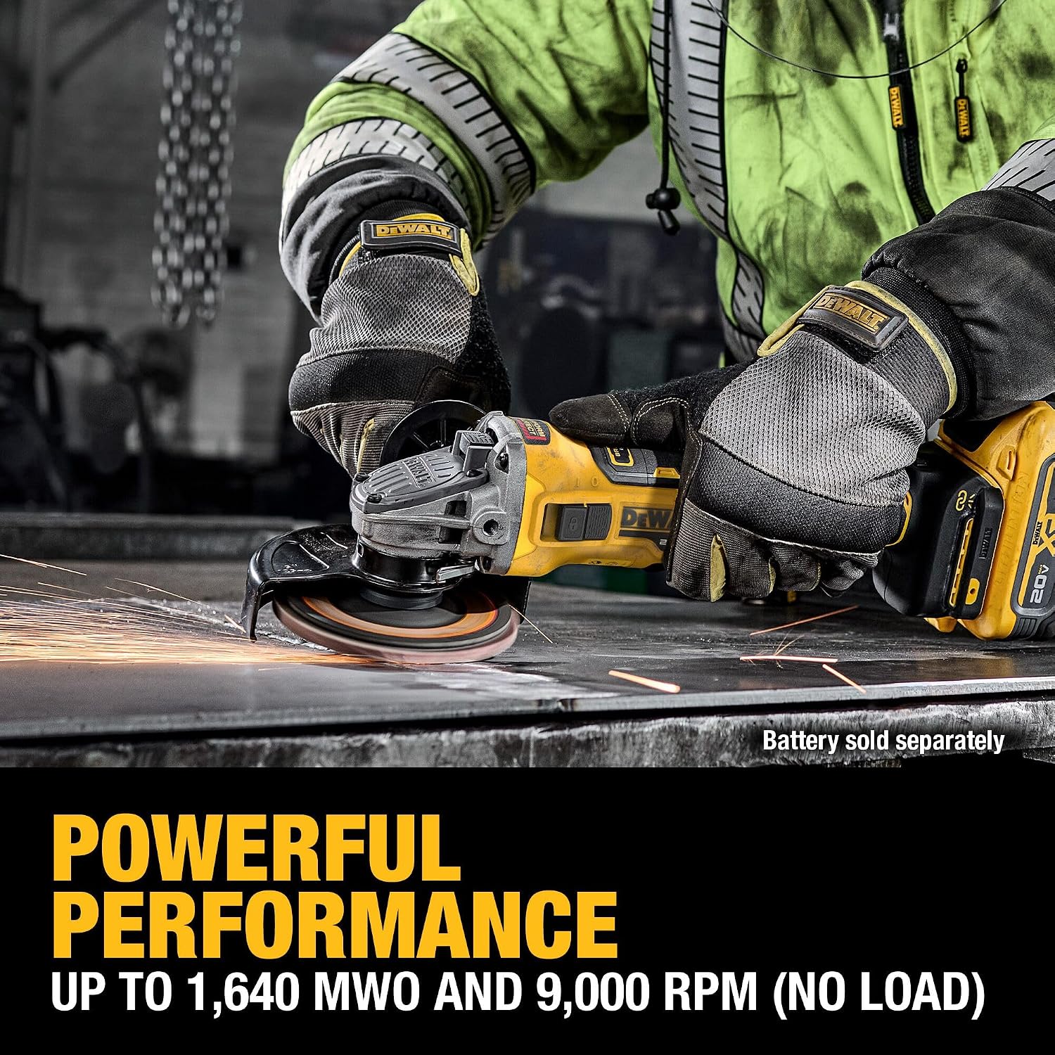 DEWALT 20V MAX XR Brushless Cordless 4-1/2 in. - 5 in. Variable Speed Slide Switch Grinder (Tool Only) (DCG411VSB)