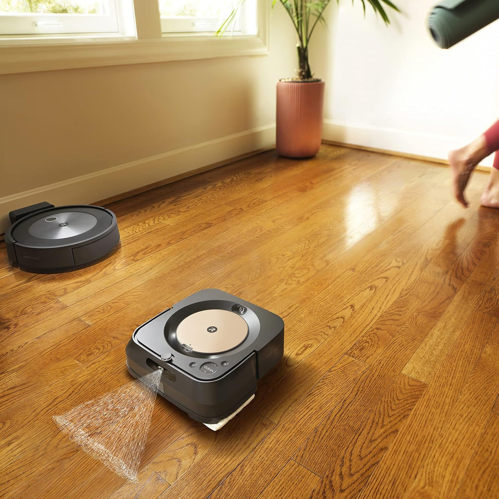 iRobot Braava Jet m6 (6012) Ultimate Robot Mop- Wi-Fi Connected, Precision Jet Spray, Smart Mapping, Works with Alexa, Ideal for Multiple Rooms, Recharges and Resumes, Black