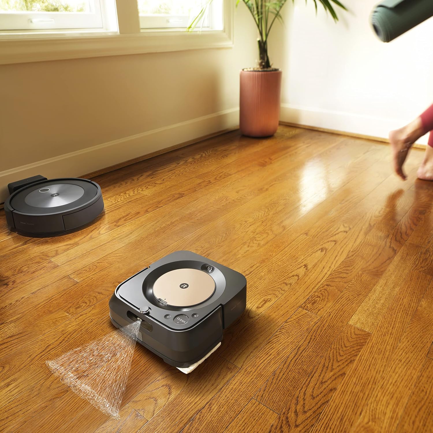 iRobot Braava Jet m6 (6012) Ultimate Robot Mop- Wi-Fi Connected, Precision Jet Spray, Smart Mapping, Works with Alexa, Ideal for Multiple Rooms, Recharges and Resumes, Black