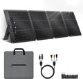 200W Portable Solar Panel for Power Station Generator,EFTE 23.7% High Efficiency Foldable Solar Panel Charger IP65 Waterproof with Adjustable Kickstand for Camping RV Outdoor Off-Grid