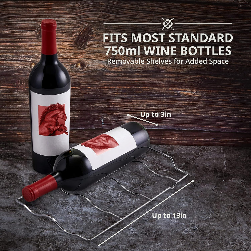 Ivation 12 Bottle Red And White Wine Thermoelectric Wine Cooler/Chiller Counter Top Wine Cellar with Digital Temperature Display, Freestanding Refrigerator Smoked Glass Door Quiet Operation Fridge