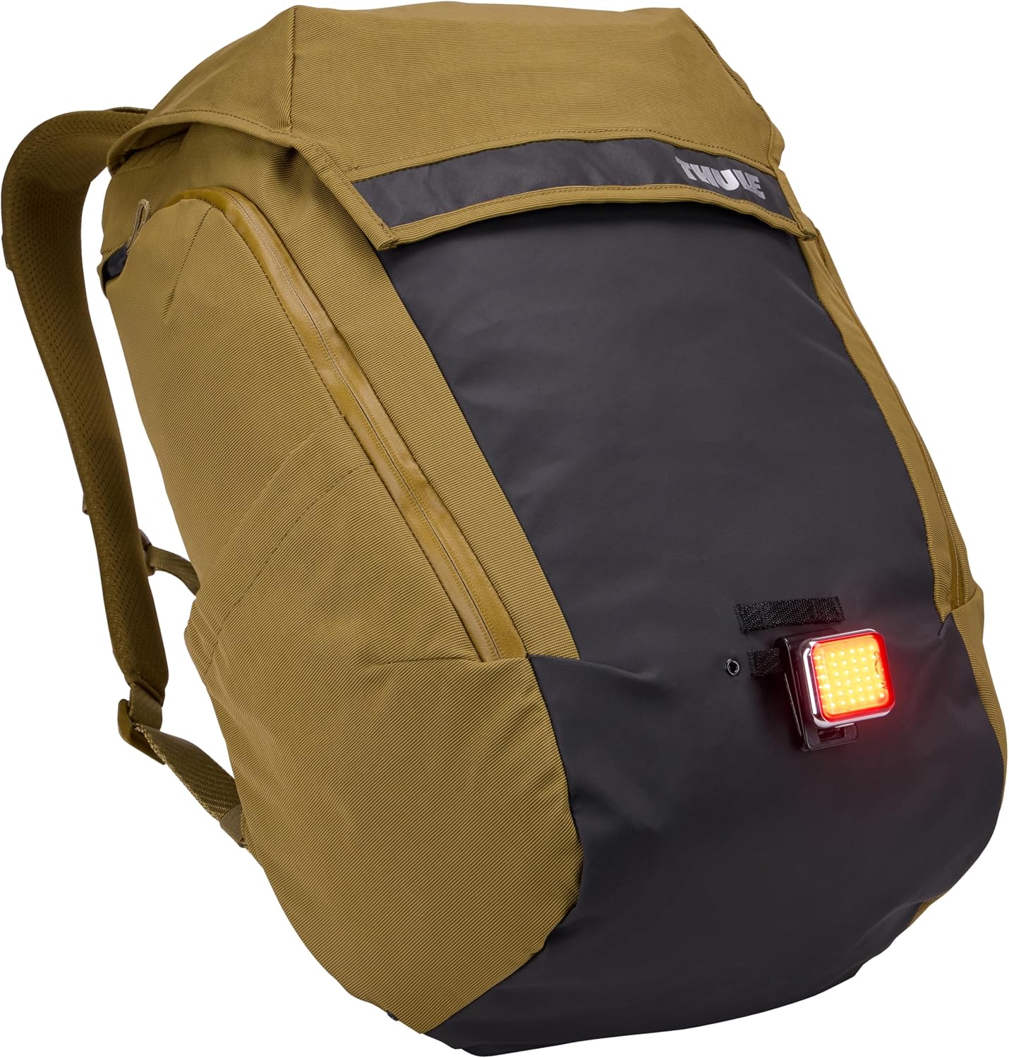 Thule Paramount Bike Commuter Backpack - 28L Capacity - Adjustable fit - 16' Padded Laptop Sleeve and 11' Tablet Pocket - Helmet Attachment - Accessible Side Phone Pocket - Taillight Loop