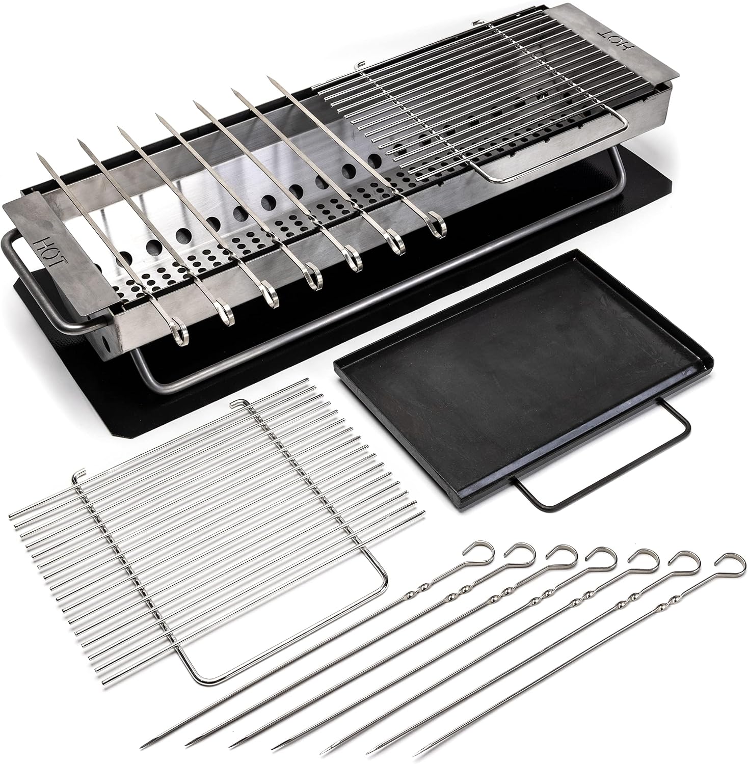 Hickory Summit Hibachi Grill Outdoor - Yakitori Grill - Japanese grill tabletop charcoal grill - konro grill - binchotan grill japanese bbq