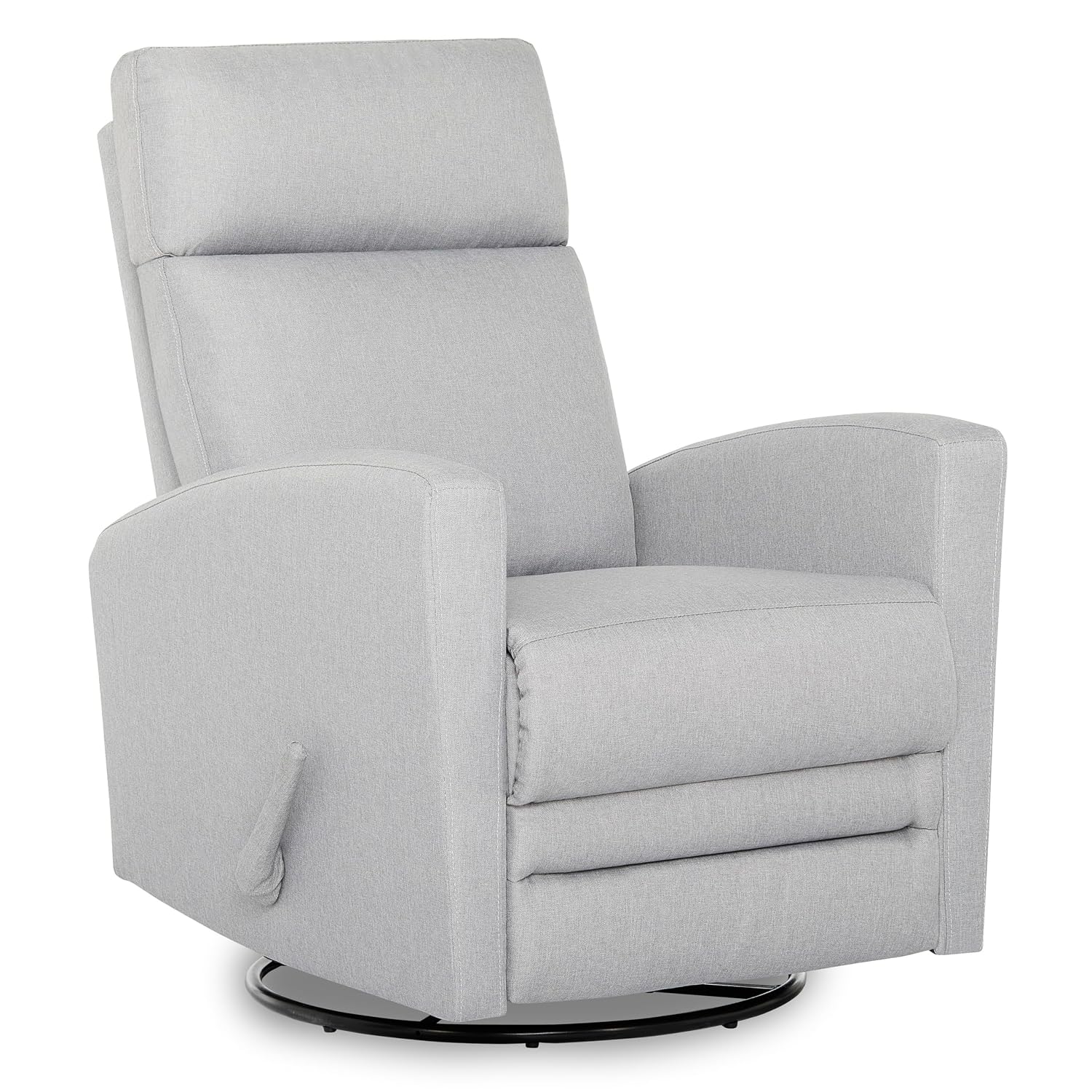 Dream On Me Chatham Basic Nursery Rocking Glider in Grey, 360° Swivel Motion, FSC Certified, Greenguard Gold & JPMA Certified Nursery Glider, Three Rocking Modes Nursery Glider Recliner