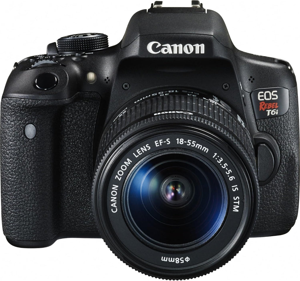 Canon EOS Rebel T6i Digital SLR with EF-S 18-55mm is STM Lens - Wi-Fi Enabled