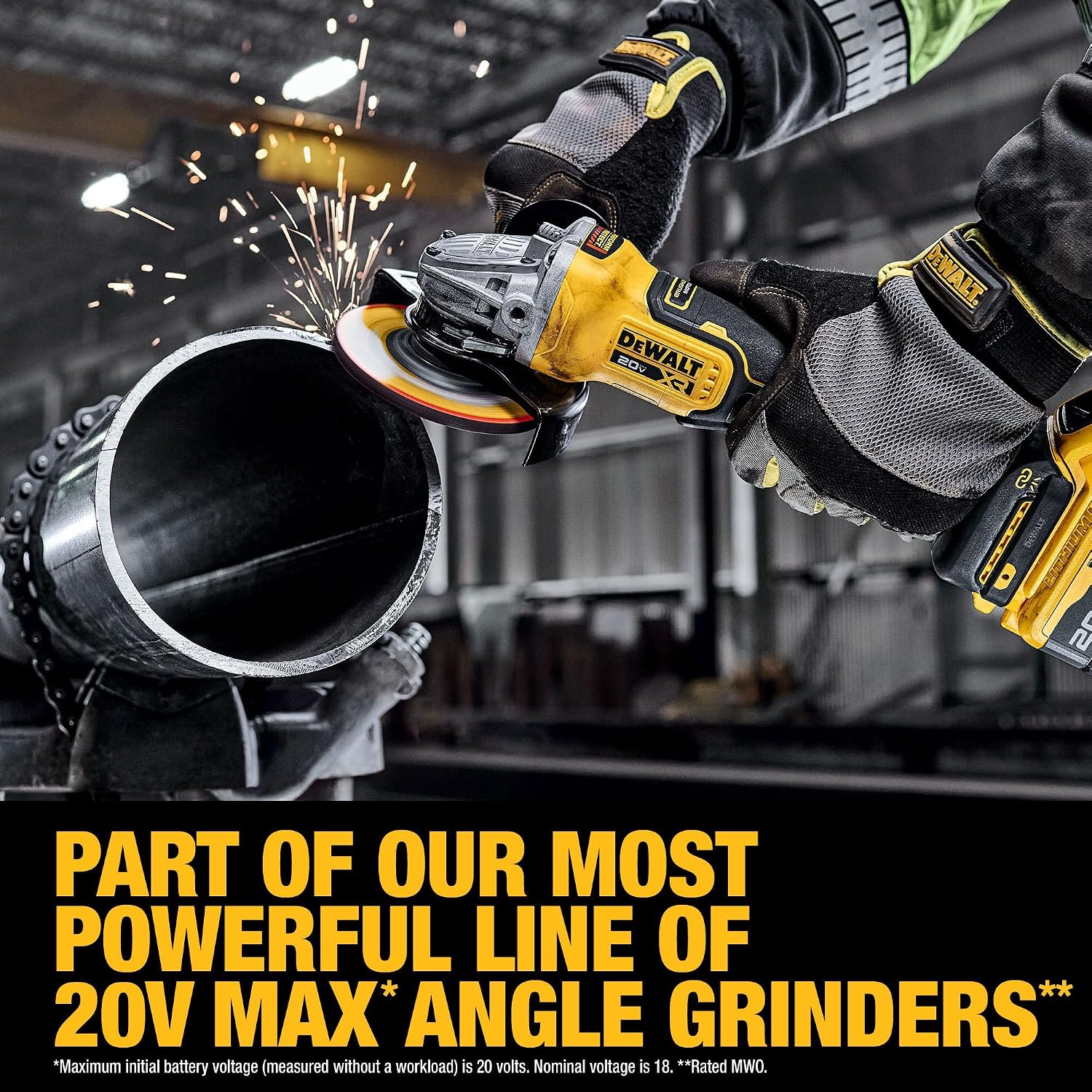 DEWALT 20V MAX XR Brushless Cordless 4-1/2 in. - 5 in. Angle Grinder Kit with XR POWERPACK (DCG410WW1)