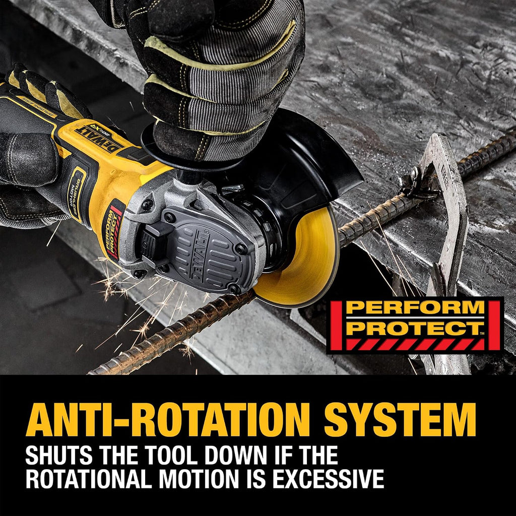 DEWALT 20V MAX XR Brushless Cordless 4-1/2 in. - 5 in. Variable Speed Slide Switch Grinder (Tool Only) (DCG411VSB)