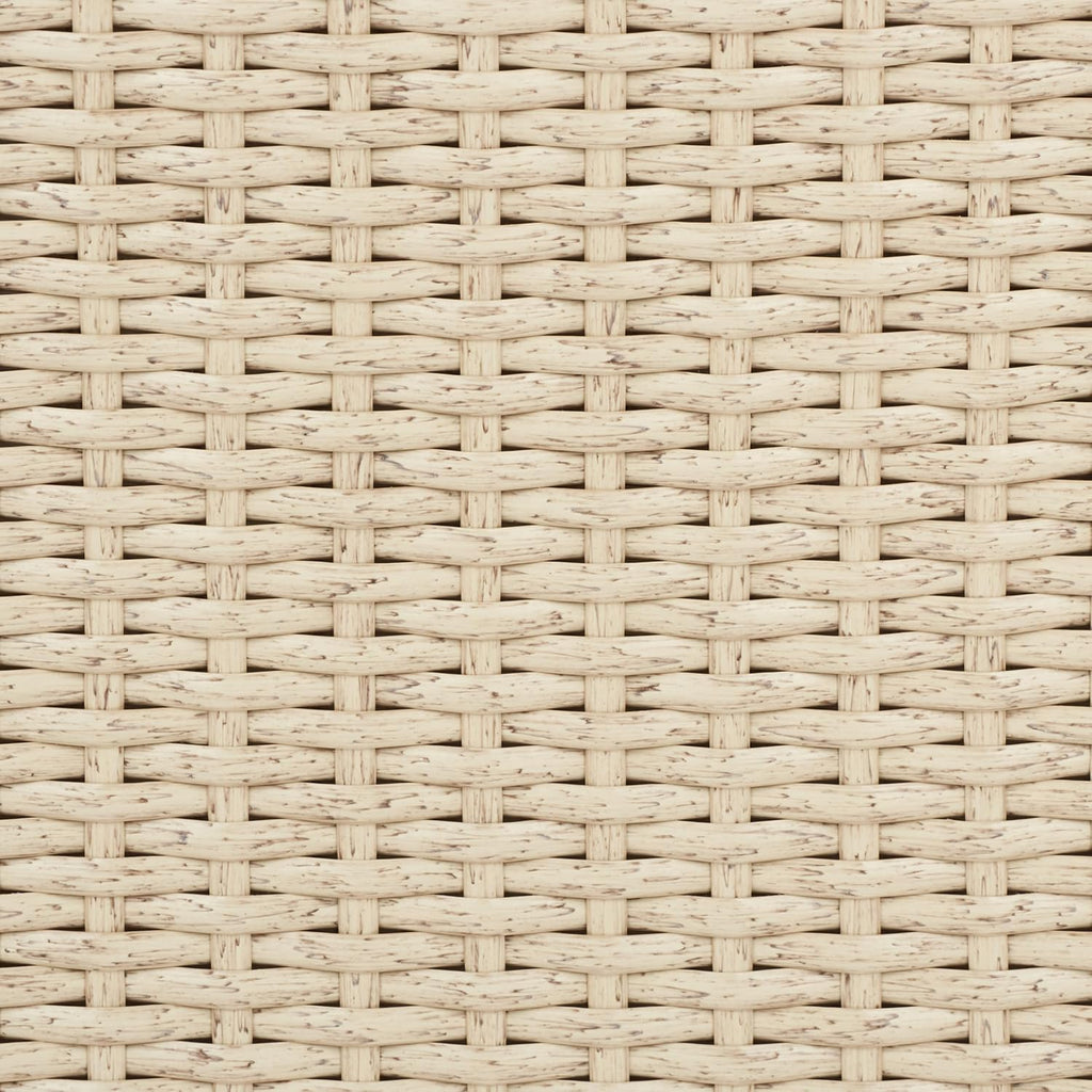 SAFAVIEH Outdoor - Daire Rocking Chair - Beige & White - Steel Frame & Faux Rattan with Cushion - Open-Frame Design - Ideal for Patio, Deck, Porch, Backyard, 14.4' Seat Height (PAT7721B)
