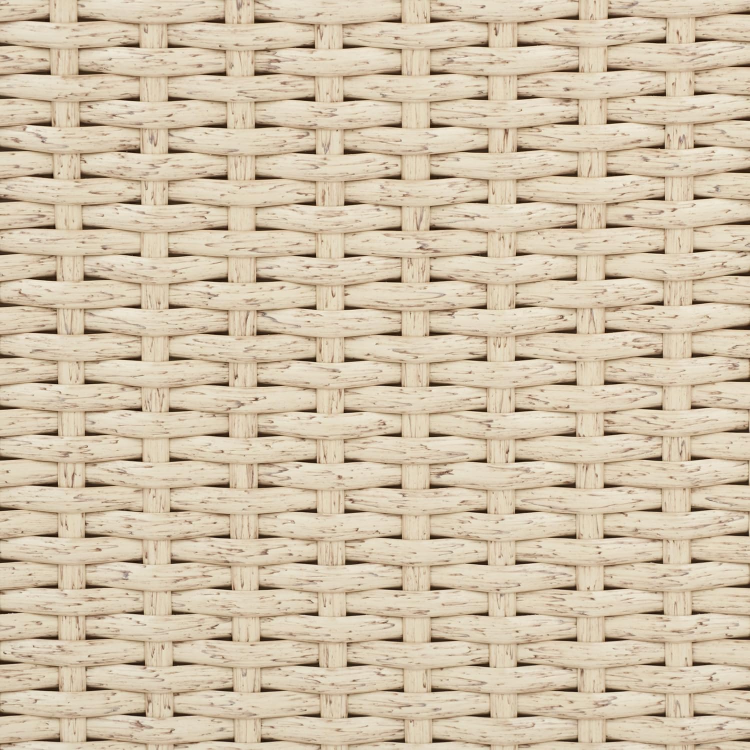 SAFAVIEH Outdoor - Daire Rocking Chair - Beige & White - Steel Frame & Faux Rattan with Cushion - Open-Frame Design - Ideal for Patio, Deck, Porch, Backyard, 14.4' Seat Height (PAT7721B)