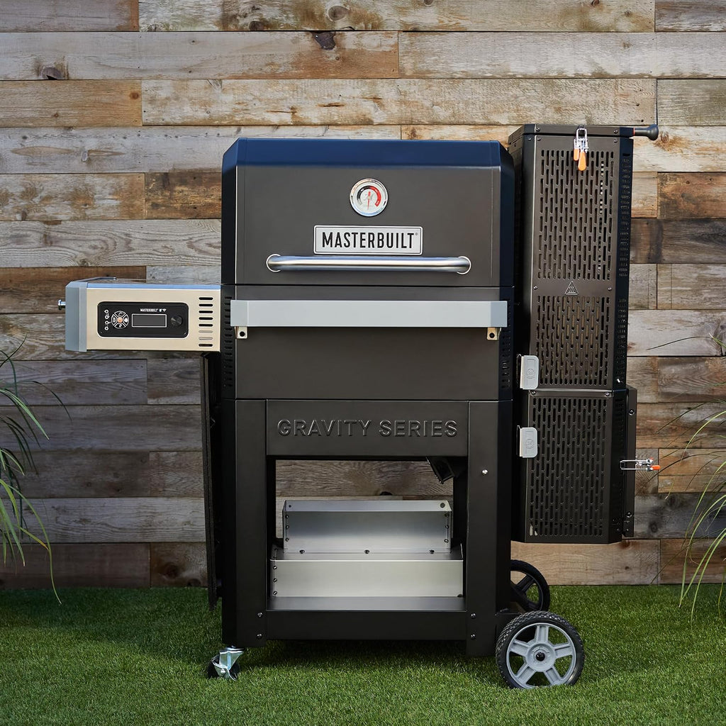 Masterbuilt® Gravity Series® 800 Smoker Grill - Charcoal Grill plus Griddle Insert, Digital Control, App Connectivity, 800 Cooking Square Inches in Black, Model MB20040221