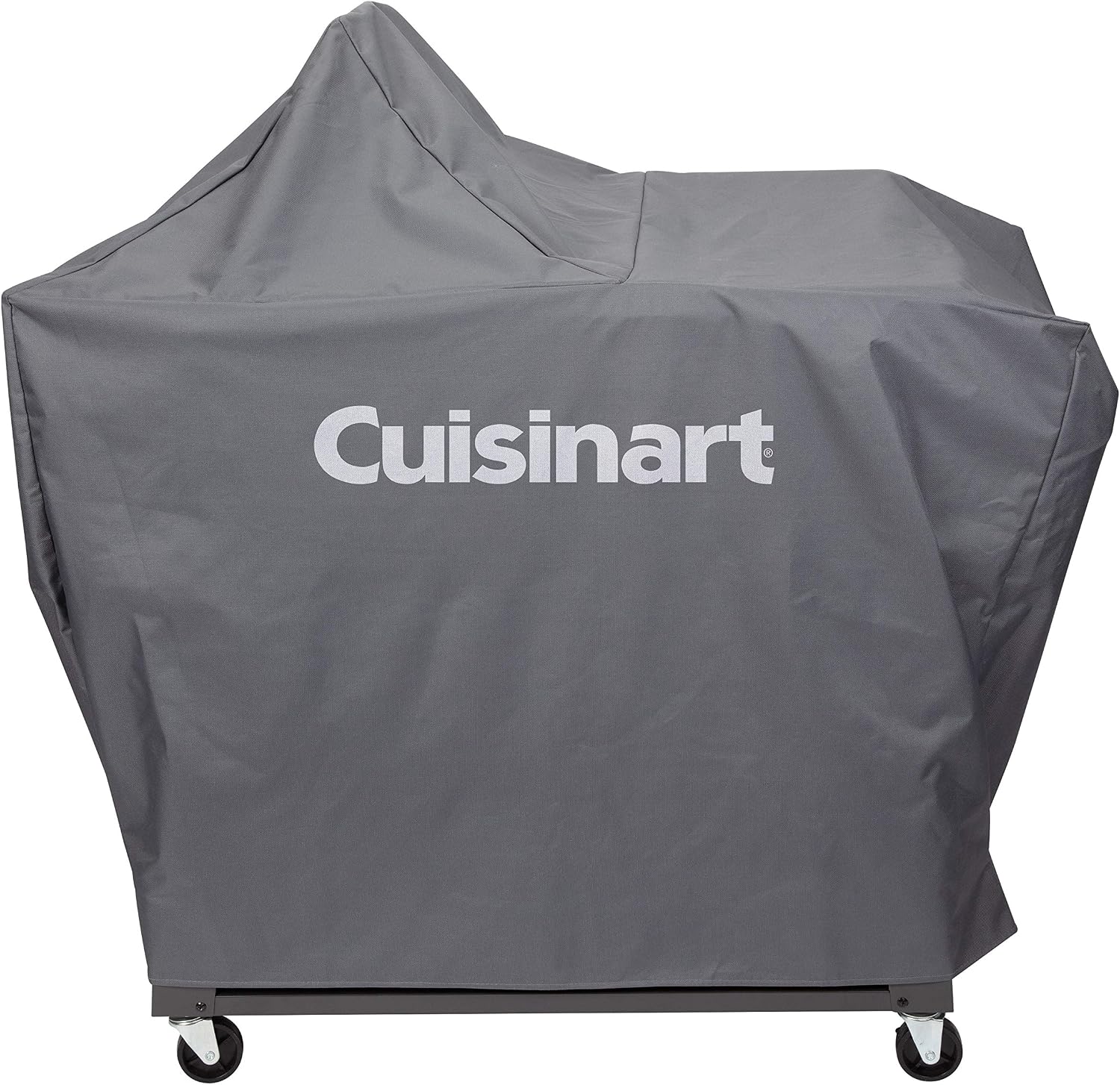 Cuisinart CPT-194 Outdoor Stainless Steel Grill Prep Table & CGWM-095 Outdoor Prep Table Cover (Fits CGWM-090 and CGWM-094) & CPK-200 Grilling Prep and Serve Trays, Black and Red