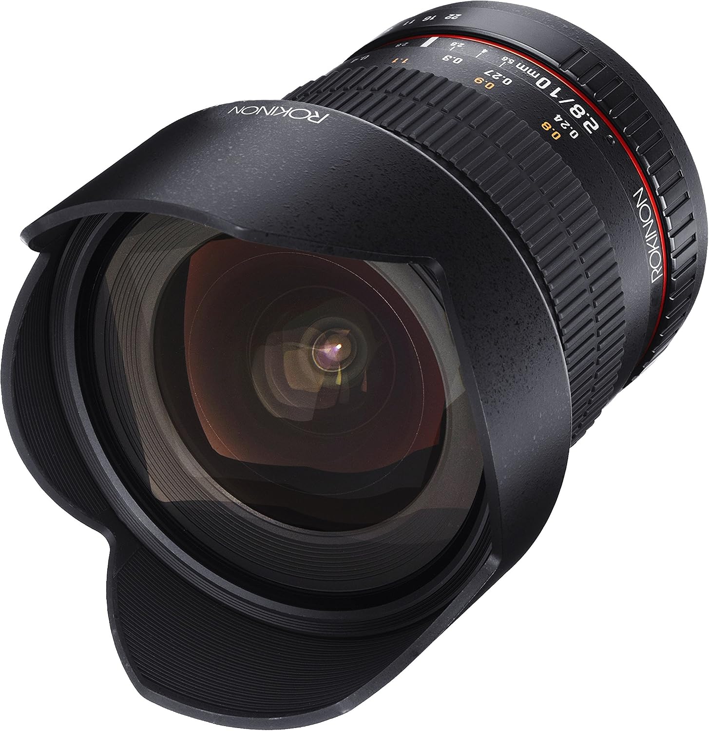 Rokinon 10mm F2.8 ED AS NCS CS Ultra Wide Angle Lens Canon EF-S Type for Canon Digital SLR Cameras (10M-C), Black