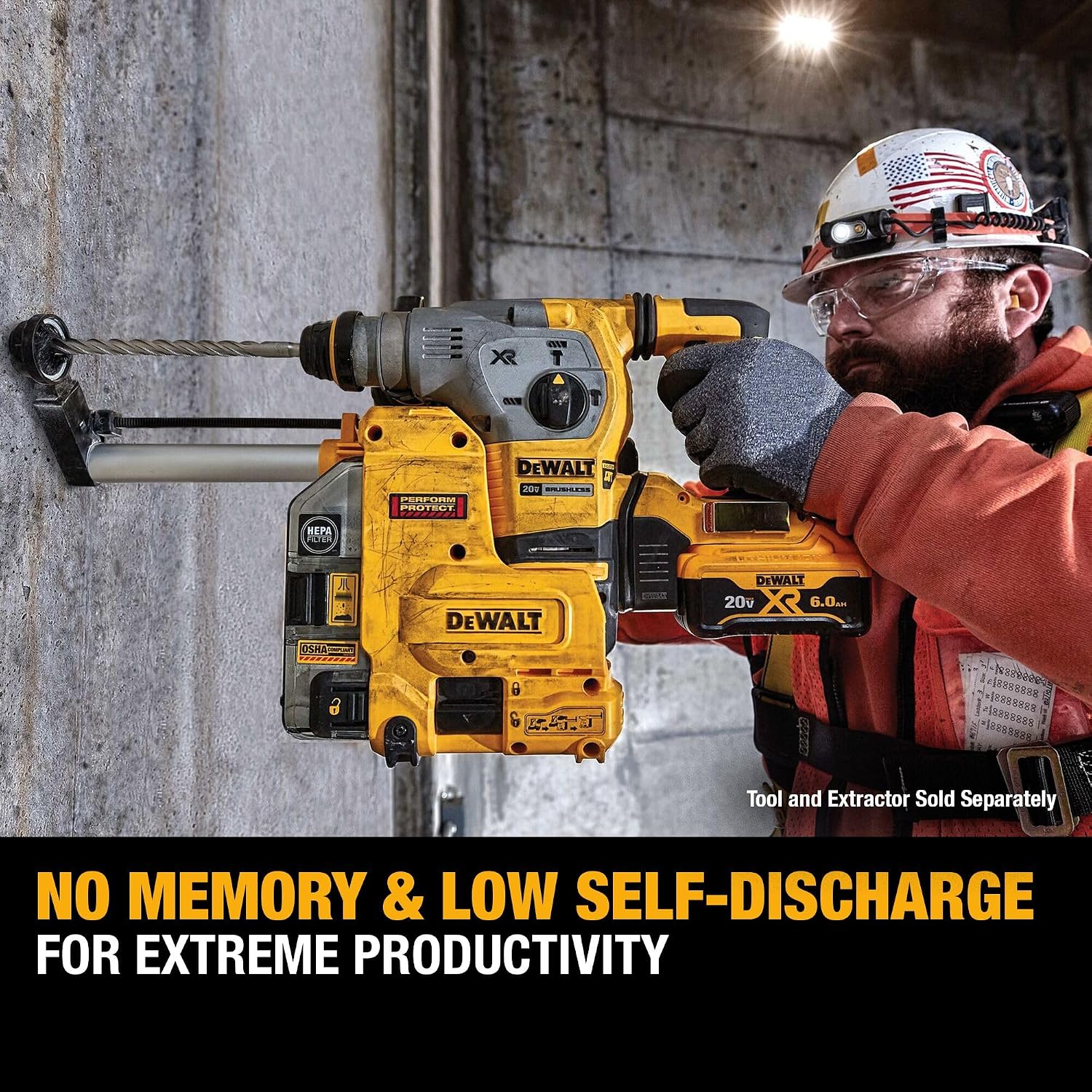 DEWALT 20V MAX XR Battery 6 Ah Lithium Ion, 2-Pack, Premium High Capacity Long Lasting Cordless Tool Battery Packs (DCB206-2)