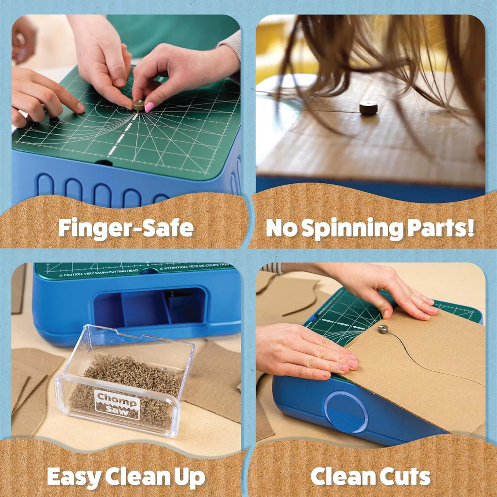 ChompSaw | The Original Kid-Safe Power Tool for Cutting Cardboard | STEM + STEAM Educational Toy for Boys and Girls Ages 5+ | Upcycle Cardboard for Hands-On Learning & Creative Projects